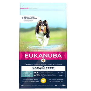 Eukanuba Dog Adult Grain Free Large Breed, Chicken