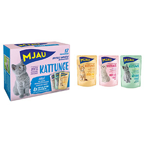 Mjau Multipack Mix Kattunge, Våtfoder katt